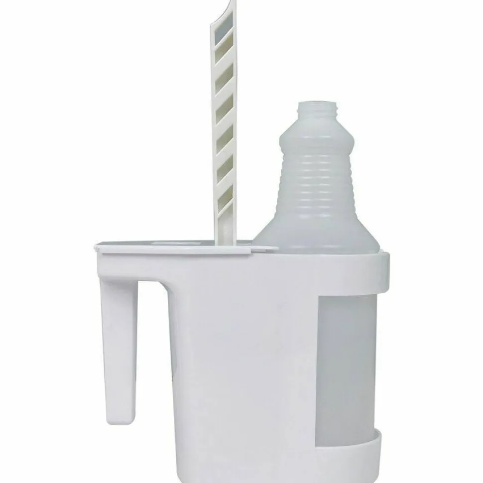 Genuine Joe Toilet Bowl Mop Caddy - 12 / Carton - White