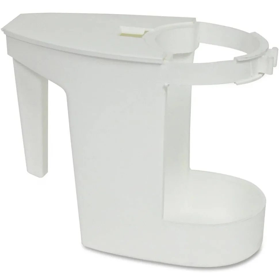 Genuine Joe Toilet Bowl Mop Caddy - 12 / Carton - White