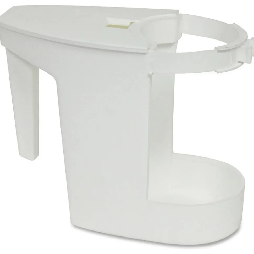 Genuine Joe Toilet Bowl Mop Caddy - 12 / Carton - White