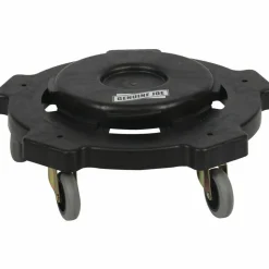 Genuine Joe Trash Receptacle Round Dolly, Black