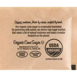 Genuine Joe Turbinado Natural Cane Sugar Packets - 0.159 oz (4.5 g) - Molasses Flavor - Natural Sweetener - 200/Box