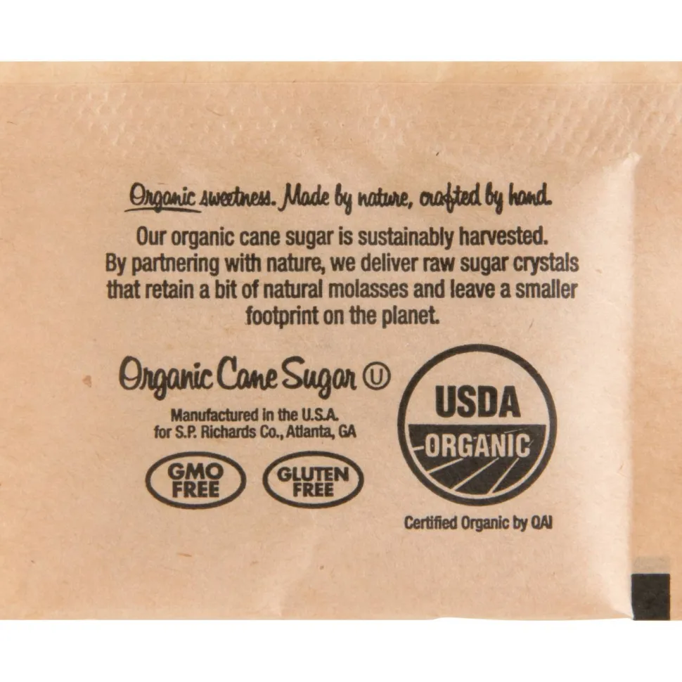 Genuine Joe Turbinado Natural Cane Sugar Packets