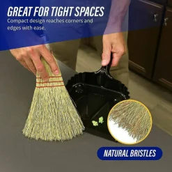 Genuine Joe Whisk Broom - Natural - 1 Each