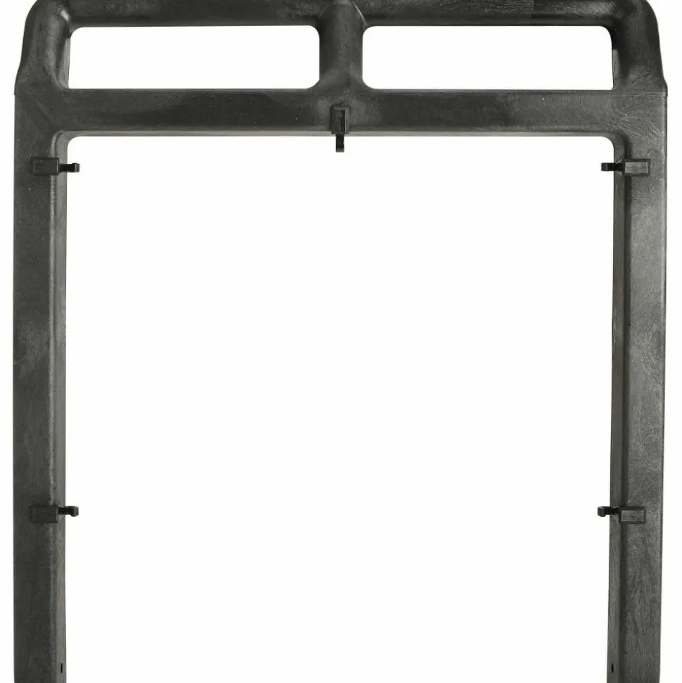 Genuine Joe Workhorse Janitor's Cart, 40"W x 20.50"D x 38"H, Charcoal, Yellow