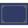 Geographics Certificate/Document Cover, 9.75' x 12.5", Navy With Gold Foil, 5/Pack