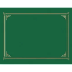 Geographics Certificate Holders, Green, 20% Recycled, Pack Of 6
