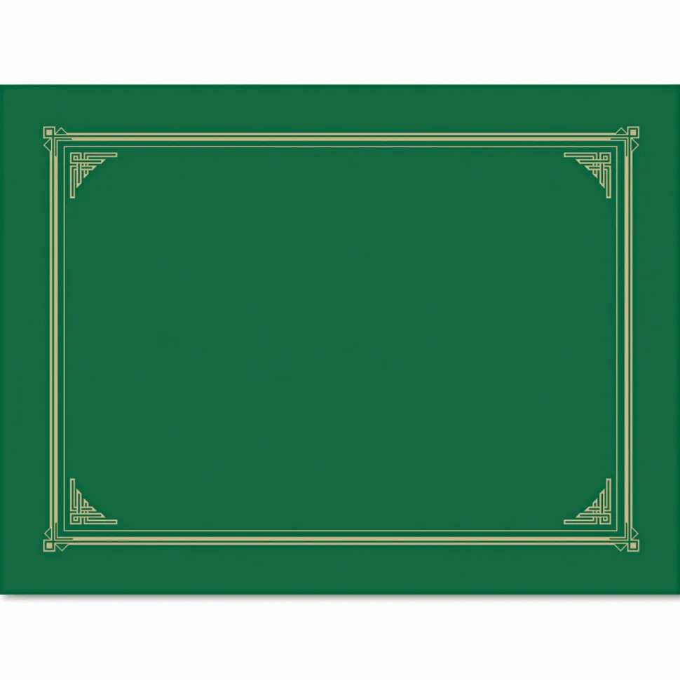Geographics Certificate Holders, Green, 20% Recycled, Pack Of 6