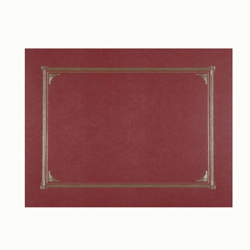 Geographics Document Covers, 9 3/4" x 12 1/2", Burgundy, Pack Of 6