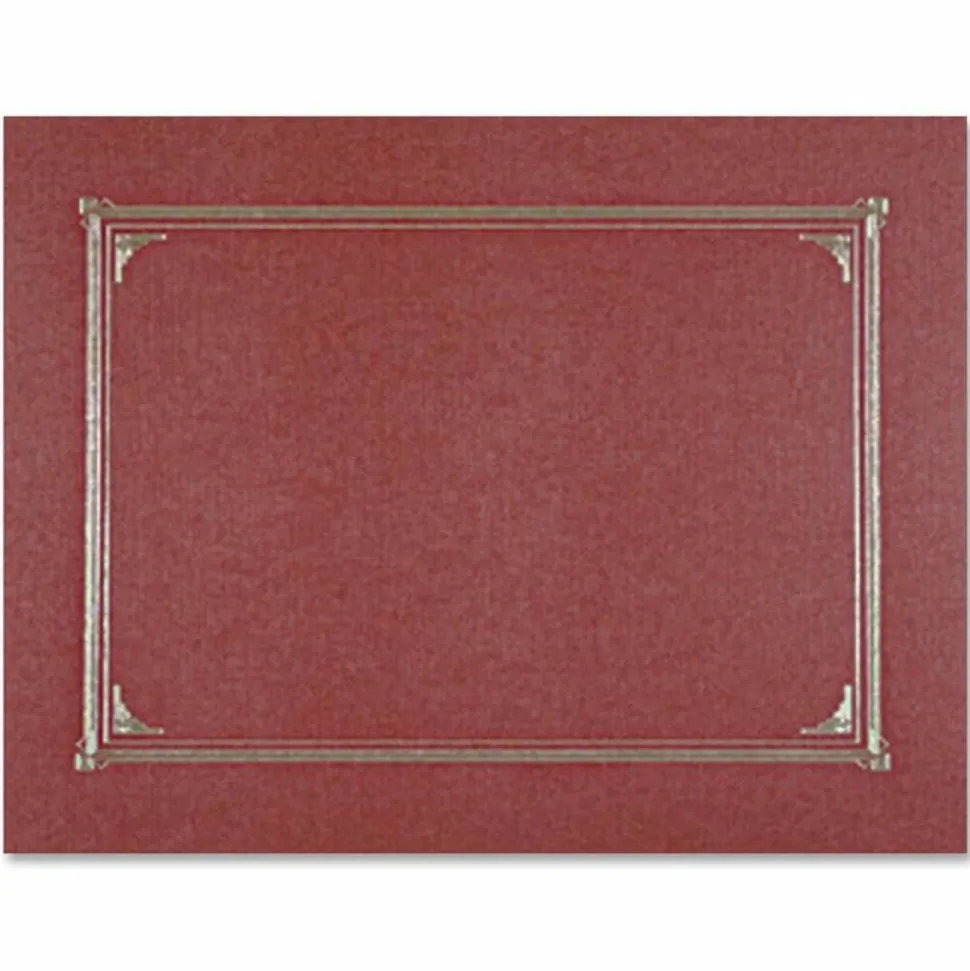 Geographics Document Covers, 9 3/4" x 12 1/2", Burgundy, Pack Of 6