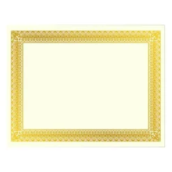 Geographics Foil Certificates, 8-1/2