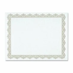 Geographics Parchment Certificates, 8-1/2" x 11", Optima Gold, Pack Of 25