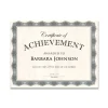 Geographics Parchment Certificates, 8 1/2" x 11", Crown Silver, Pack Of 25