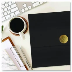 Geographics Recycled Certificate Holder - Black - 30% Recycled - 5 / Pack