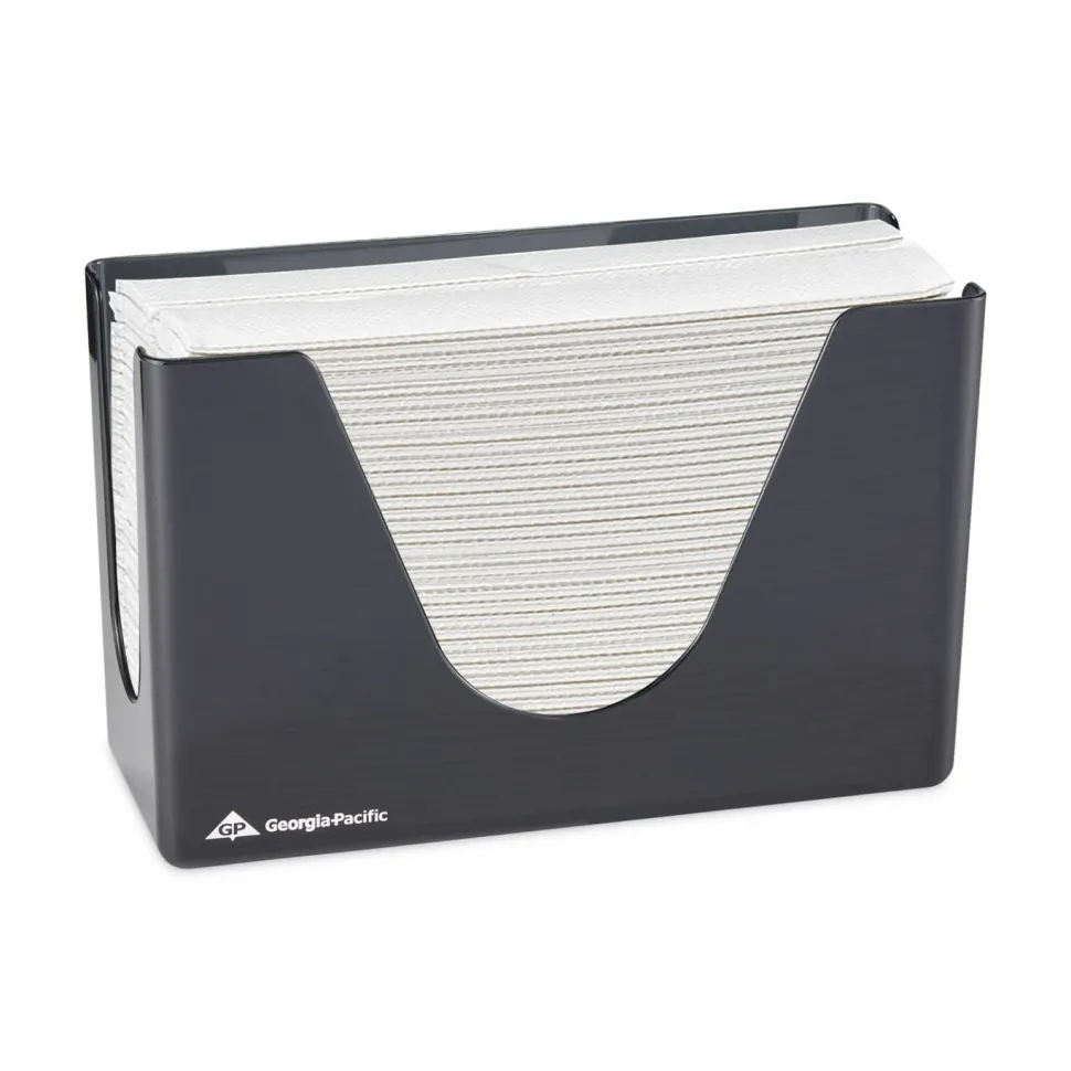 Georgia-Pacific PRO Countertop C-Fold/M-Fold Paper Towel Dispenser, 7" x 4 3/8" x 11", Smoke