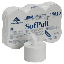 Georgia Pacific Professional High Capacity Center-Pull Tissue, Septic Safe, 2-Ply, White, 1,000 Sheets/Roll, 6 Rolls/Carton