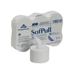 Georgia Pacific Professional High Capacity Center-Pull Tissue, Septic Safe, 2-Ply, White, 1,000 Sheets/Roll, 6 Rolls/Carton