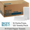Georgia Pacific Professional Pacific Blue Select Multi-Fold 2-Ply Paper Towel, 9.2 x 9.4, White, 125/Pack, 16 Packs/Carton
