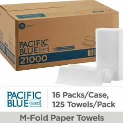Georgia Pacific Professional Pacific Blue Select Multi-Fold 2-Ply Paper Towel, 9.2 x 9.4, White, 125/Pack, 16 Packs/Carton