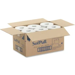 Georgia Pacific Professional SofPull Hardwound Paper Towel Roll, Nonperforated, 1-Ply, 9