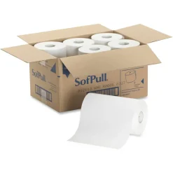 Georgia Pacific Professional SofPull Hardwound Paper Towel Roll, Nonperforated, 1-Ply, 9