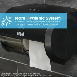 Georgia Pacific Professional Compact Coreless Bath Tissue, Septic Safe, 2-Ply, White, 750 Sheets/Roll, 36 Rolls/Carton