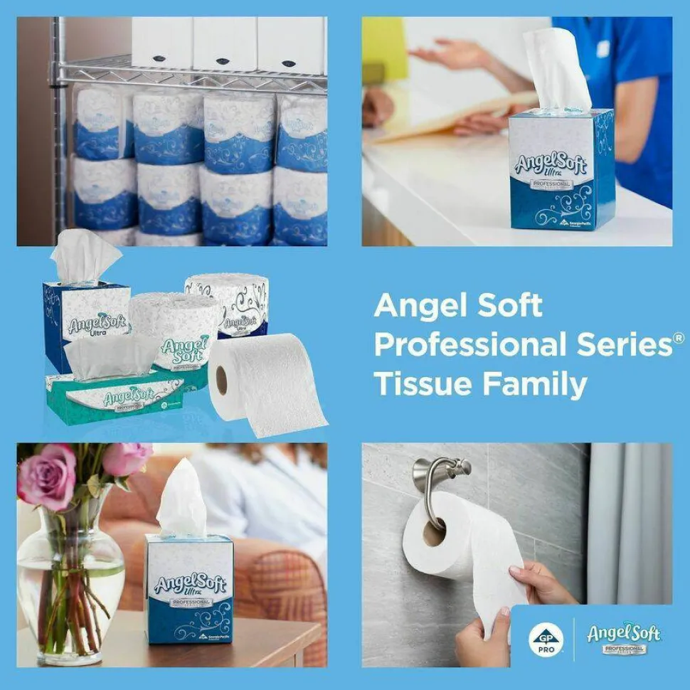Georgia Pacific Professional Angel Soft ps Facial Tissue, 2-Ply, White, 50 Sheets/Box, 60 Boxes/Carton