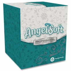 Georgia Pacific Professional Angel Soft ps Premium Facial Tissue, Cube Box, 2-Ply, White, 96 Sheets/Box