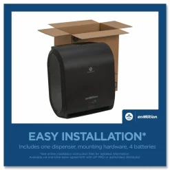 Georgia Pacific Professional enMotion Automated Touchless Towel Dispenser, 9.5 x 14.7 x 17.3, Black