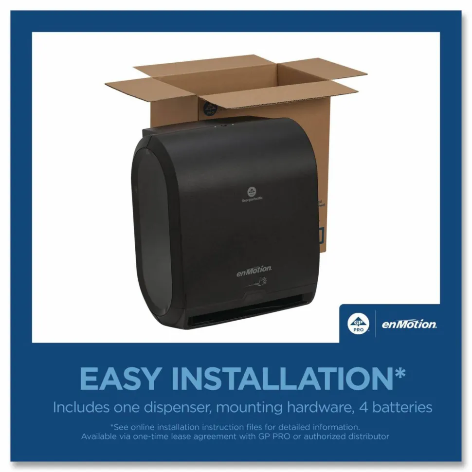 Georgia Pacific Professional enMotion Automated Touchless Towel Dispenser, 9.5 x 14.7 x 17.3, Black