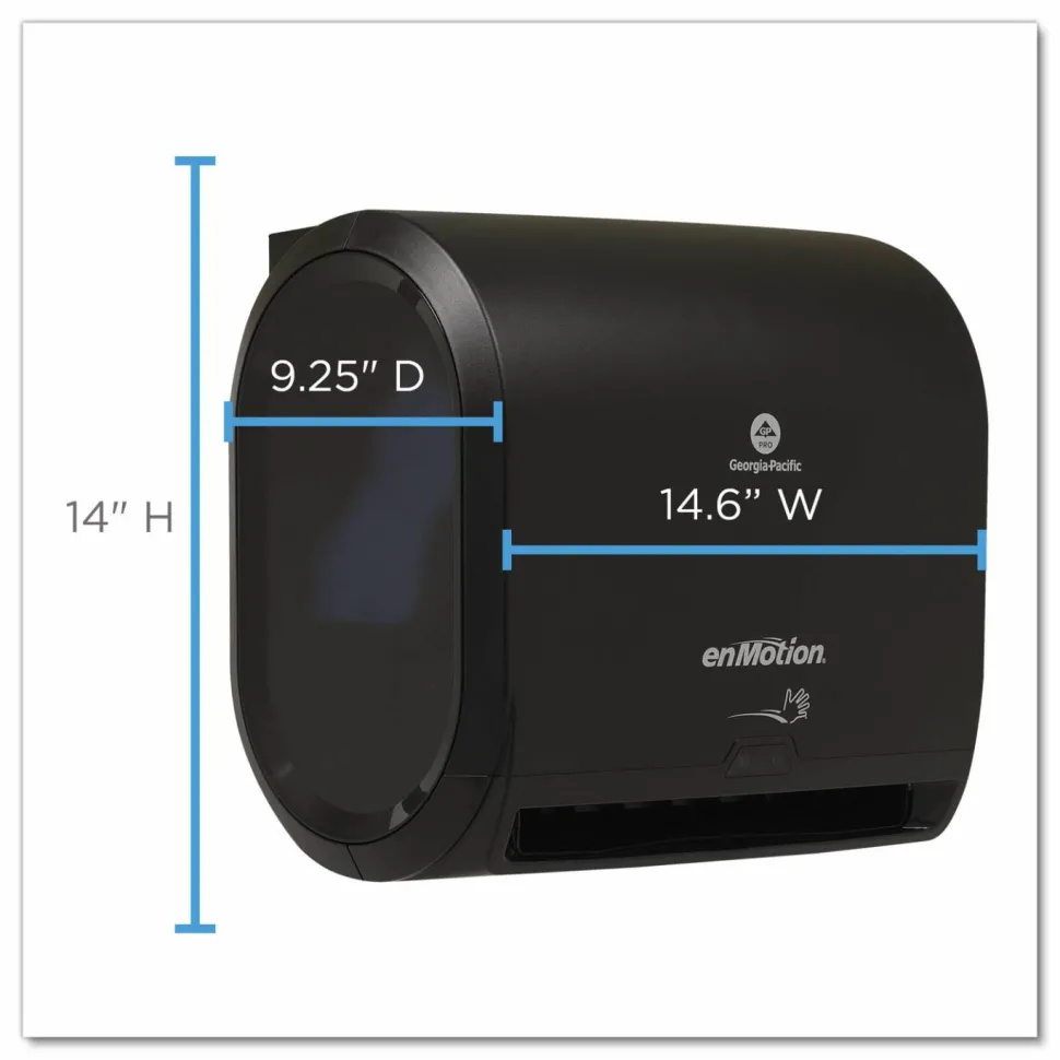 Georgia Pacific Professional enMotion Impulse 10 Automated Towel Dispenser, 9.25 x 14.6 x 14, Black