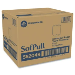 Georgia Pacific Professional SofPull CenterPull Hand Towel Dispenser, 9.63 x 8.88 x 10.94, Black