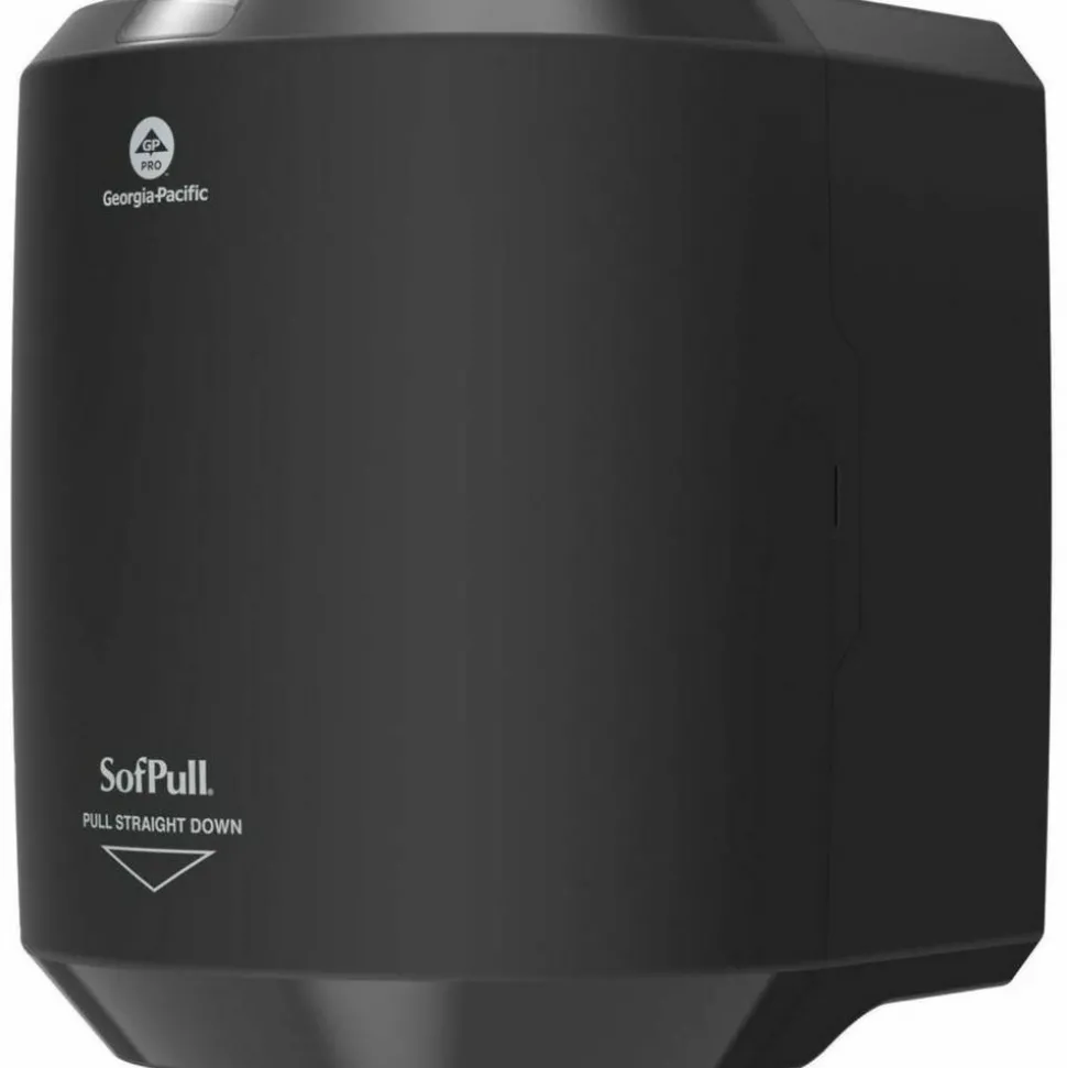 Georgia Pacific Professional SofPull CenterPull Hand Towel Dispenser, 9.63 x 8.88 x 10.94, Black