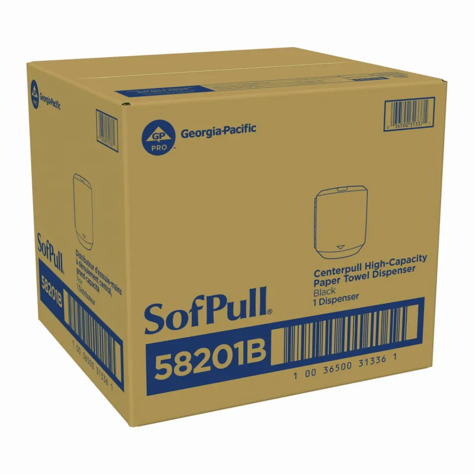 Georgia Pacific Professional SofPull CenterPull Hand Towel Dispenser, 10.13 x 10.58 x 11.33, Black