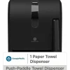 Georgia Pacific Professional Hygienic Push-Paddle Roll Towel Dispenser, 13 x 10 x 14.4, Black