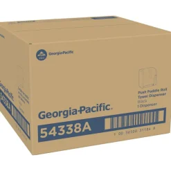 Georgia Pacific Professional Hygienic Push-Paddle Roll Towel Dispenser, 13 x 10 x 14.4, Black