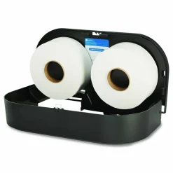 Georgia Pacific Professional Jumbo Jr. Bathroom Tissue Dispenser, Double Roll, 22.1 x 4.8 x 12.1, Black
