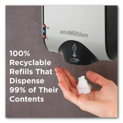 Georgia Pacific Professional GP enMotion High-Frequency-Use Foam Sanitizer Dispenser Refill, 1,000 mL, Fragrance-Free, 2/Carton