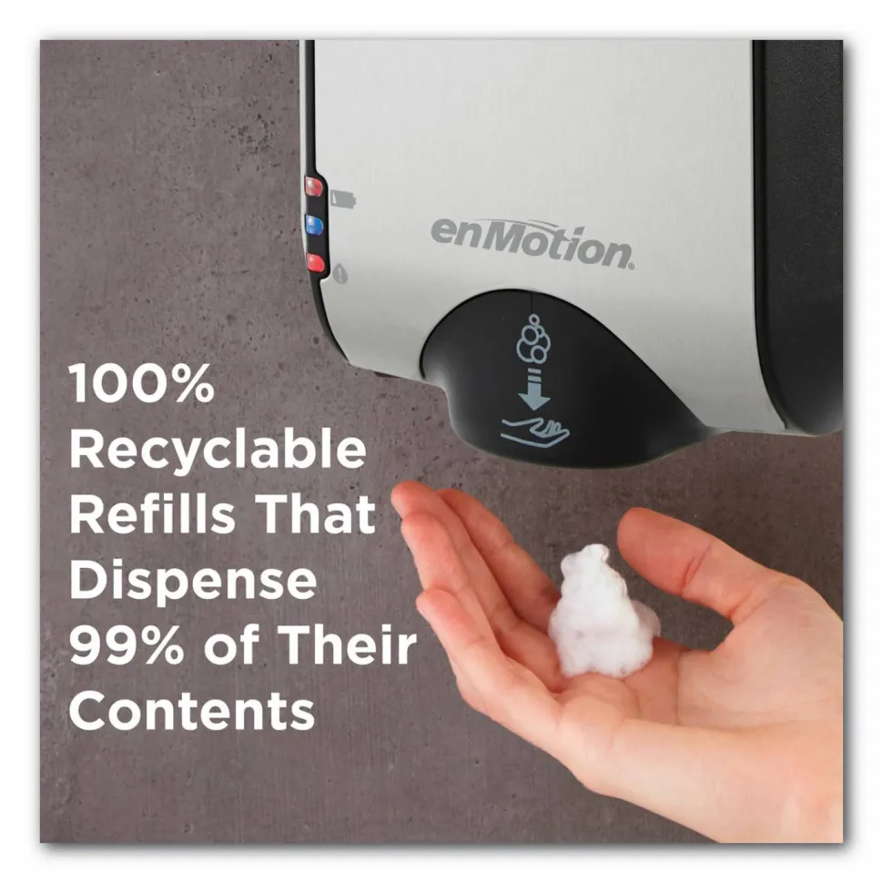 Georgia Pacific Professional GP enMotion High-Frequency-Use Foam Sanitizer Dispenser Refill, 1,000 mL, Fragrance-Free, 2/Carton