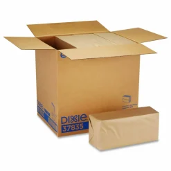 Georgia Pacific Professional Dixie Full-Fold Dispenser Napkins, 1-Ply, 12 x 13, Brown, 600/Pack, 12 PK/CT