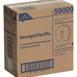 Georgia-Pacific 1-Roll Jumbo Jr. High-Capacity Toilet Paper Dispenser, Translucent Smoke