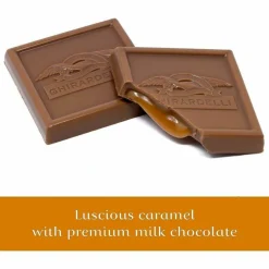 Ghirardelli Milk Chocolate and Caramel Chocolate Squares, 9.04 oz Bags, 2 Bags/Pack
