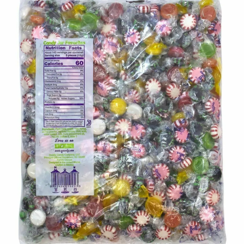 Gilliam Candy Jar Favorites, Assorted Flavors, 5 lb, 90 Pieces/Jar