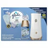 Glade Automatic Spray Starter Kit, Spray Unit and Refill, White/Gold, Clean Linen
