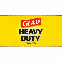 Glad ForceFlexPlus Drawstring Large Trash Bags, Large Size, 30 gal, 0.90 mil (23 Micron) Thickness, 50 Count - 78997
