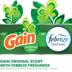 Glad ForceFlex Tall Kitchen Drawstring Trash Bags, 0.72 mil, 13 Gallon, Gain Original with Febreze Freshness, 110 Count