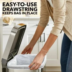 Glad ForceFlex Tall Kitchen Drawstring Trash Bags, 0.72 mil, 13 Gallon, Gain Original with Febreze Freshness, 110 Count