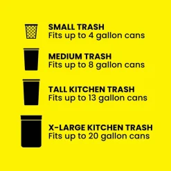 Glad ForceFlex Tall Kitchen Drawstring Trash Bags, 0.72 mil, 13 Gallon, Gain Lavender with Febreze Freshness, 110 Count