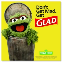 Glad Zipper Food Storage Plastic Bags, Quart Size, 7.75 x 7, Clear, 25 Bags/Box, 12 Boxes/Carton