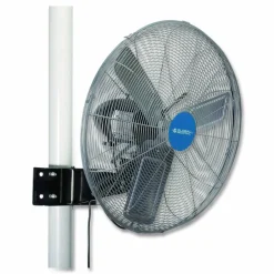 Global Industrial Deluxe Oscillating Fan, Pole or Column Mount, 24