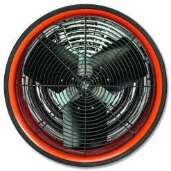 Global Industrial Electric Salamander Heater with Adjustable Thermostat 480 V, 30,000 W, 23.03 x 7.12 x 24.68, Orange